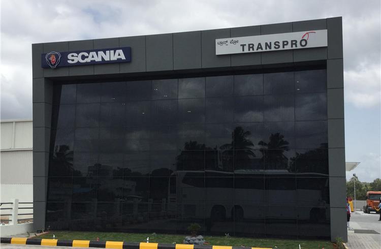 Scania CV India opened its first dealership – Transpro Motors – in Karnataka on July 8.