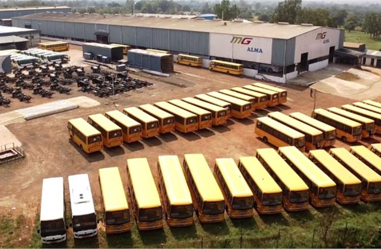 The company has an annual capacity of 16,500 buses at its two plants located in Zahirabad, Telangana and Belgaum, Karnataka.