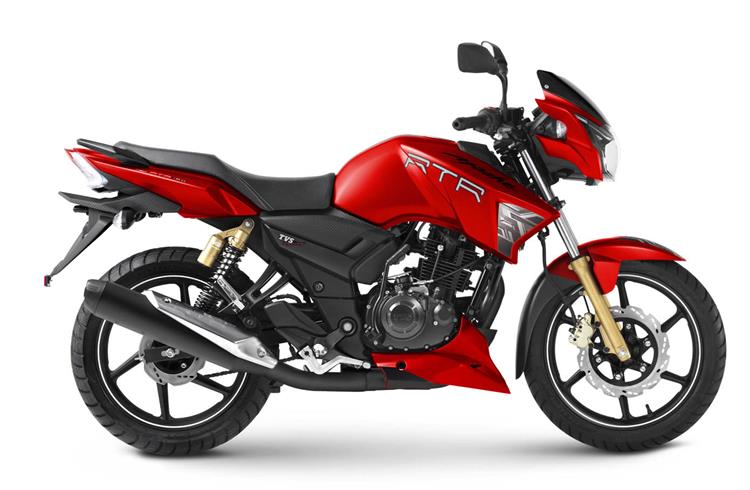 TVS Apache RTR 160, 180 get the matte red treatment