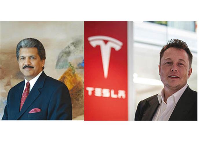 Anand Mahindra invites Elon Musk to make EVs in India