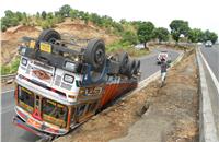 Accident-prone Kasara Ghat in Maharashtra. Over 700 'black spots' have been identified across India.