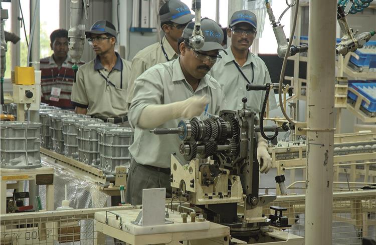 The Toyota Kirloskar Auto Parts plant in Bangalore produces 310,000 manual transmissions per annum.