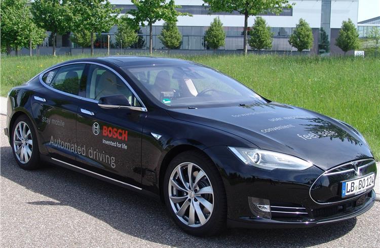 Two new test vehicles based on Tesla Model S are helping Bosch engineers further refine automated driving.