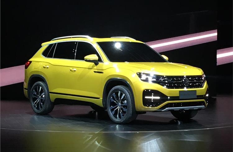 VW has revealed China only models, including this 'mid-size' SUV.