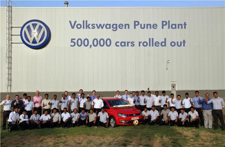 VW India’s 500,000th car rolls out from Chakan plant