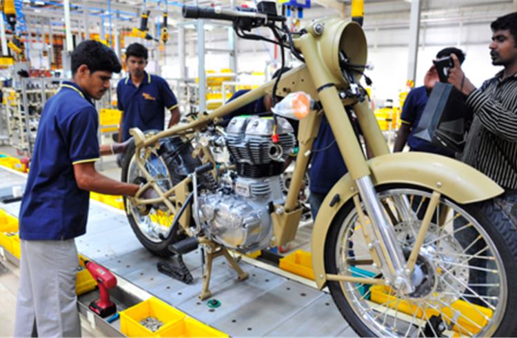 Royal Enfield has shut down its offices in Chennai and plants in Thiruvottiyur and Oragadam since December 1.