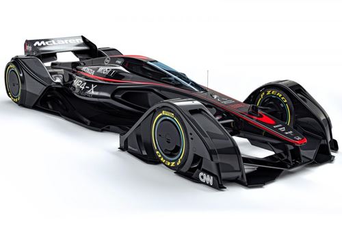 McLaren unveils brain-controlled, solar-powered future Formula 1 car