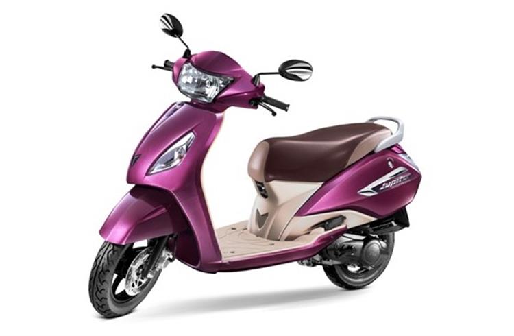 The Jupiter is the second best-selling scooter in India and sold 537,451 units in FY2015-16.