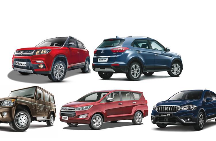 INDIA SALES: Top 5 UVs – October 2017: Maruti S-Cross springs a surprise