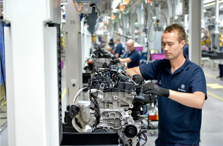 Production of engines at BMW Plant Hams Hall, UK.