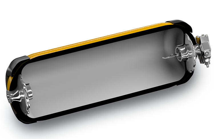 cross section of the Hydrogen Tank