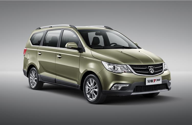 Baojun sales in China were up 82 percent driven by strong demand for its model 730 MPV (pictured) and 560 SUV