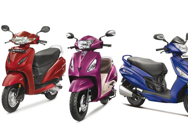 INDIA SALES: Top 10 Scooters in October 2017 | Suzuki Access 125 shines in surging scooter segment