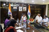 R K Singh, Union Minister of State (IC), Power and New & Renewable Energy with Industry representatives.
