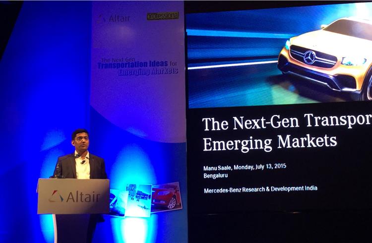 Manu Saale, MD and CEO, Mercedes-Benz Research & Development India, on emerging safety aspects in the transportation industry.