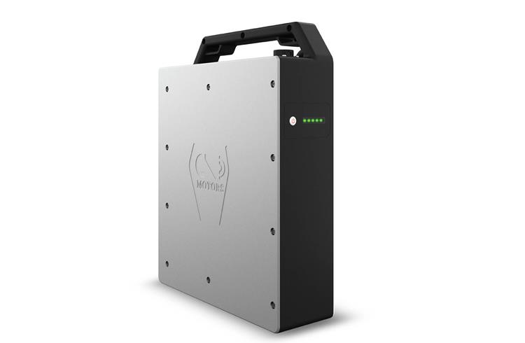 Detachable lithium-ion battery pack weighs under 10kg; takes 2 hours for a full charge