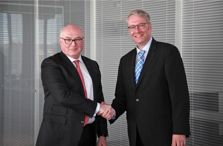 Strategic partners: Faurecia’s CEO Patrick Koller and ZF’s CEO Dr. Stefan Sommer.