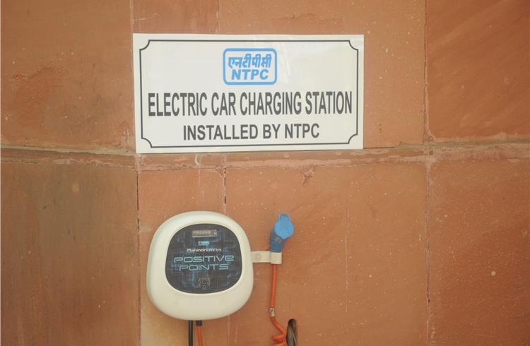 Installing electric charging stations at multiple locations.