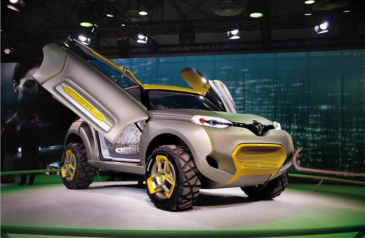 Renault had the global reveal of its Kwid concept at Auto Expo 2014.