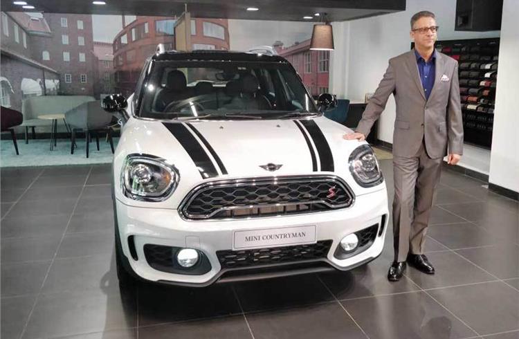 Vikram Pawah, president, BMW Group India, at the launch of the Mini Countryman in Delhi.