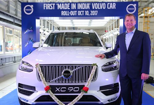 Volvo Cars’ first locally-assembled XC90 rolls out from Bangalore plant