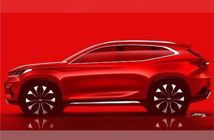 Chery reveals design of upcoming SUV destined for Europe