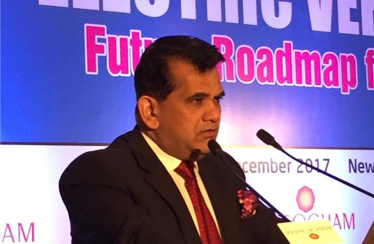 Government to support EV industry and offer consumer incentives: Amitabh Kant