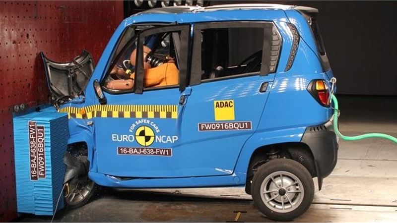 Bajaj Qute and two other quadricycles get single-star rating in latest Euro NCAP tests