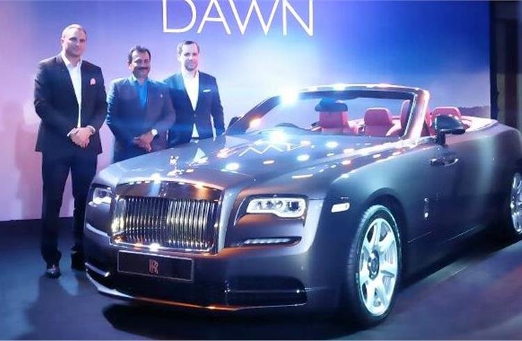 Roll-Royce launches Dawn in India at Rs 6.25 crore
