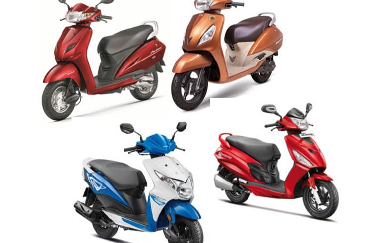 India's Top 10 fuel efficient scooters
