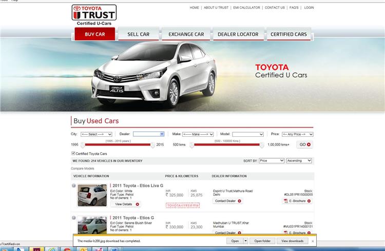 All cars from Toyota U Trust get a 203-point inspection. Certification happens after due diligence of documentation, quality level, service history and genuine refurbishment.