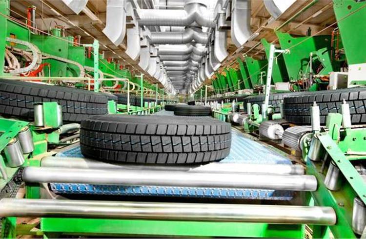 An Apollo Tyres’ CV radial plant. For years, domestic tyre companies have faced unfair competition from Chinese manufacturers, who price their tyres up to 25 percent lower.