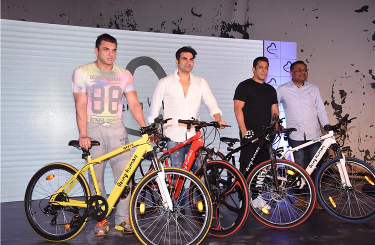 Being Human Foundation launches e-bicycles on World Environment Day