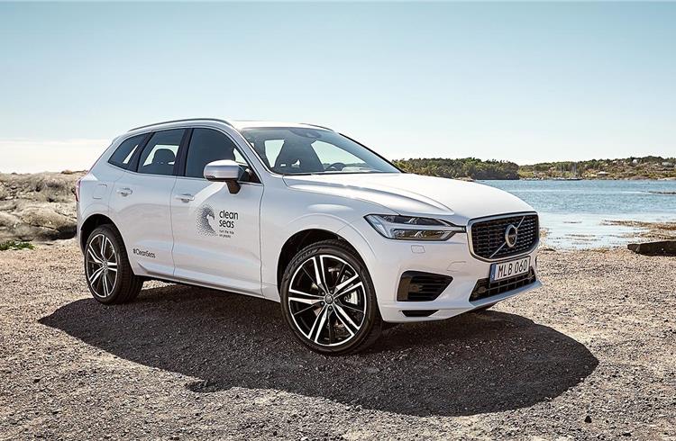 Specially-built version of XC60 T8 plug-in hybrid SUV looks identical to existing model, but has several of its plastic components replaced with equivalents containing recycled materials.