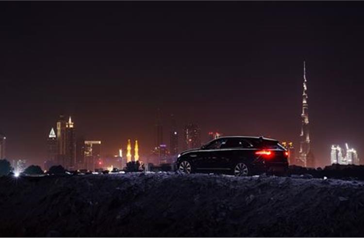 Jaguar launches F-Pace in the Middle East with spectacular Burj Khalifa show