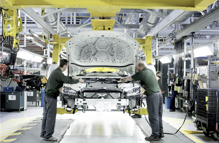 Jaguar Land Rover's Castle Bromwich plant in the UK.