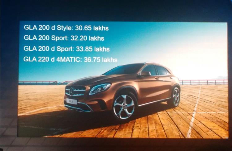 It is estimated Mercedes-Benz India, which launched the new GLA yesterday, has sold around 7,171 units in the January-June 2017 period (+8.7% YoY). In 2016, the company sold a total of 13,231 units an