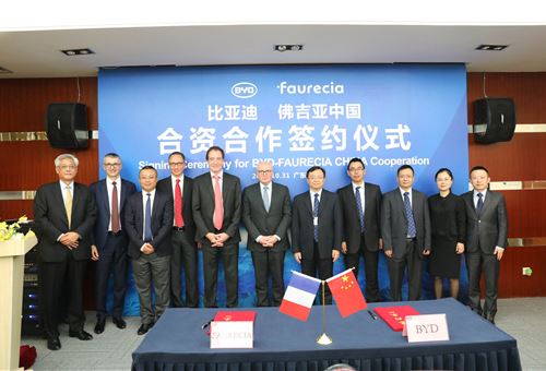 Faurecia inks JV with China’s BYD for seating solutions