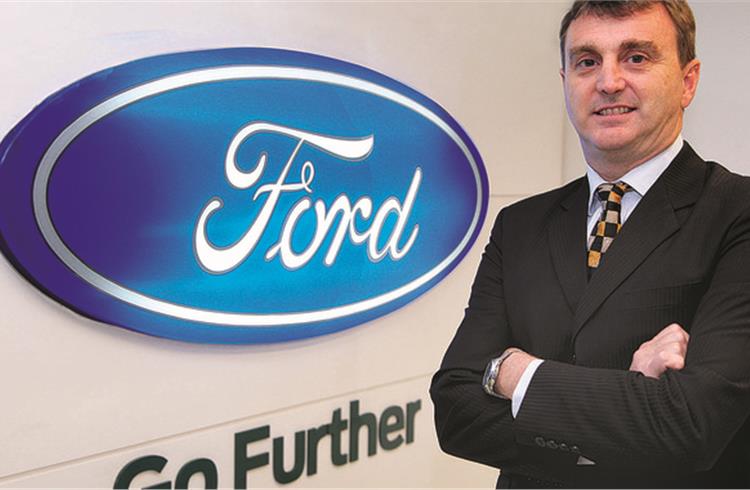 File photo of Kel Kearns, director - Manufacturing, Sanand Vehicle Assembly & Engine Plant, Ford India