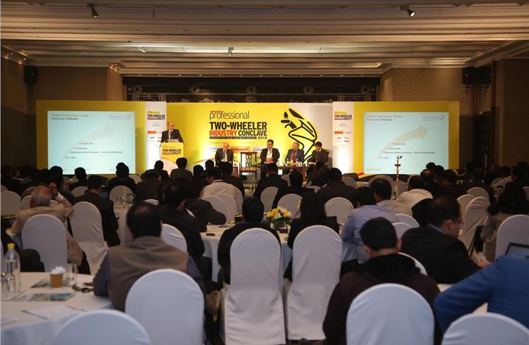 The Two-Wheeler Industry Conclave saw a full house of delegates comprising representatives of OEMs, suppliers, start-ups and analysts, among others.