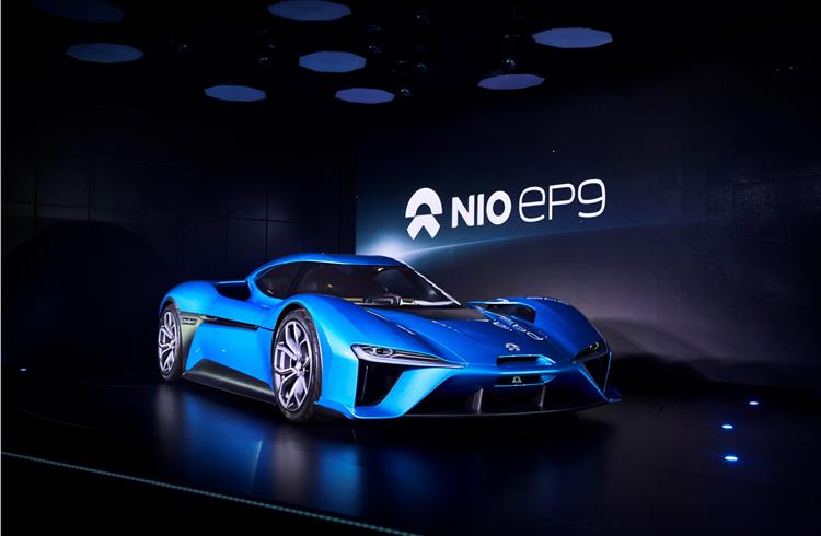 NextEV says the EP9, of which just six will be built, serves as a statement for what its technology can do. The model will be preceded by the launch of a mainstream, mass-produced EV car for China in 