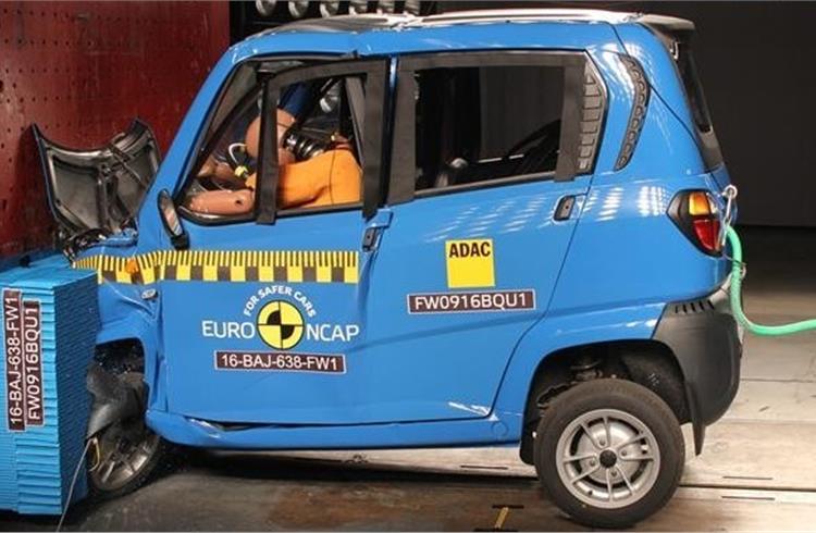 Euro NCAP recommends Bajaj to regulate speed, proposes 'potential improvements' for Qute
