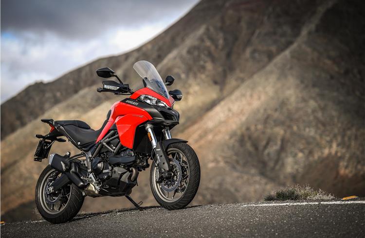 The new Multistrada 950, which is billed as the Bologna-based bike manufacturer's smallest ‘multibike’, is designed to provide all the excitement of the Multistrada in a more accessible, versatile way