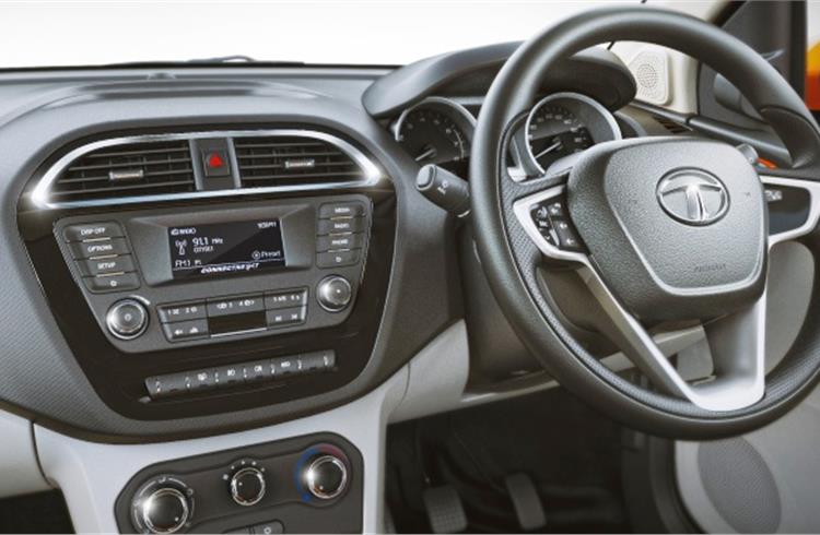 The Tata Tiago’s infotainment system has been developed by Harman.