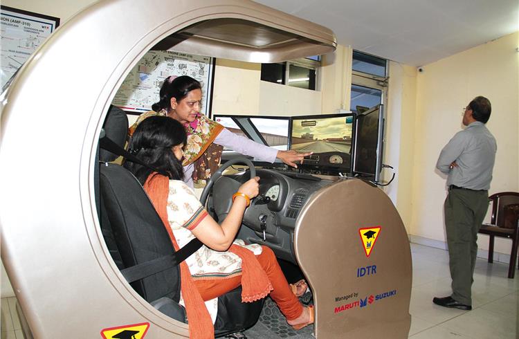 Maruti Driving Schools and IDTRs are equipped with simulators to help train a new generation of drivers.
