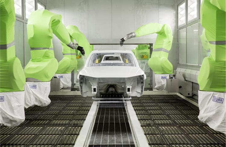 Audi claims the paint shop in the San José Chiapa plant is one of the most environmentally friendly in the world.