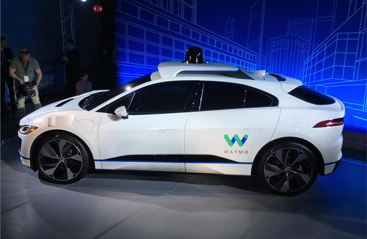 Waymo's specially adapted Jaguar I-Pace