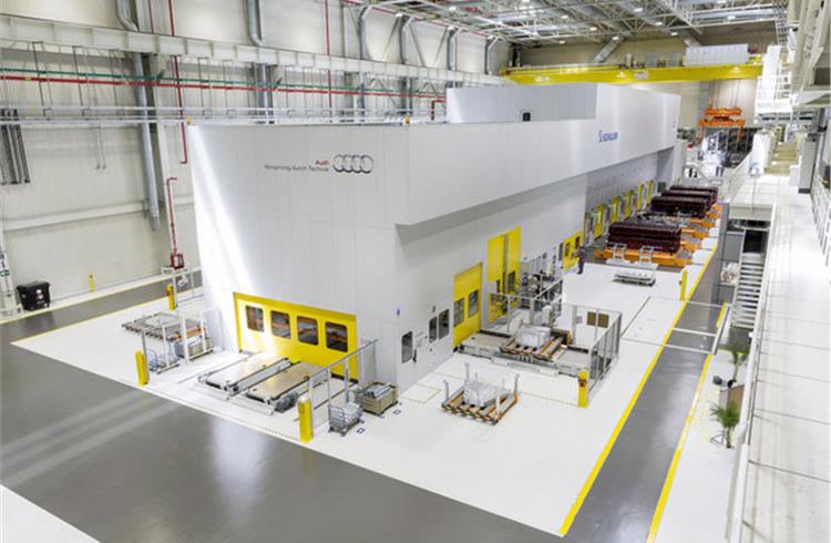 The press shop at the Audi plant in San José Chiapa is the most modern in North America with its servo XL press line.