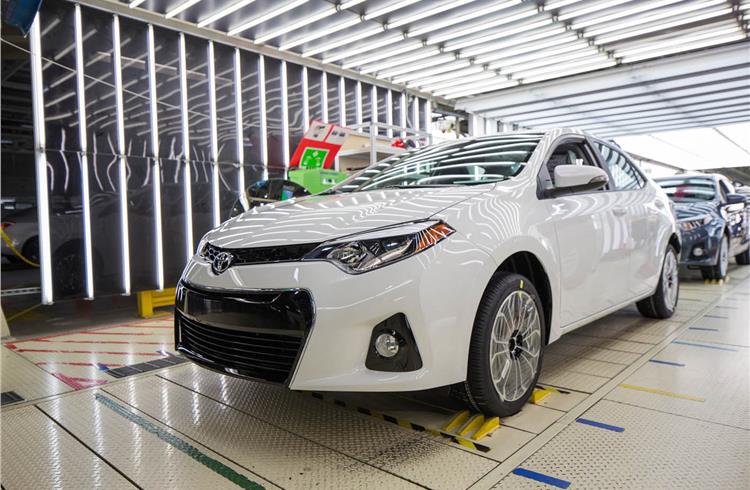 The company says the production milestone was achieved faster than any other Toyota plant in the US.