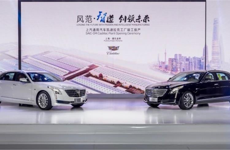 The SAIC-GM JV plant will start with the production of the Cadillac CT6 luxury sedan.